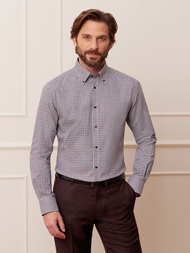 BORDOWA KOSZULA MALMO DŁUGI RĘKAW