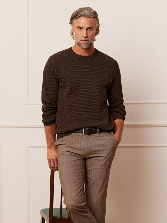 BRĄZOWE SPODNIE GELDESTON