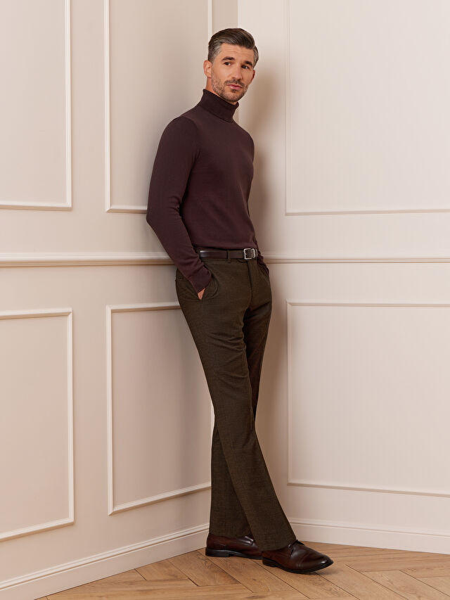 BRĄZOWE SPODNIE DO GARNITURU - MIKSUJ I ŁĄCZ