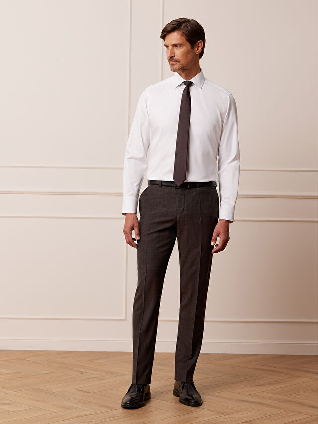 BRĄZOWE SPODNIE DO GARNITURU - MIKSUJ I ŁĄCZ