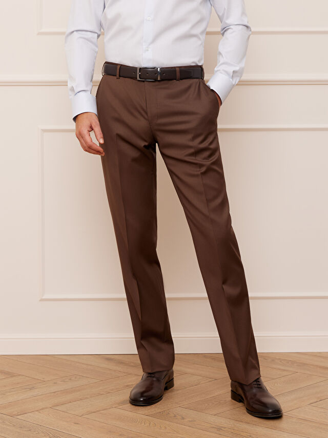 BRĄZOWE SPODNIE DO GARNITURU - MIKSUJ I ŁĄCZ