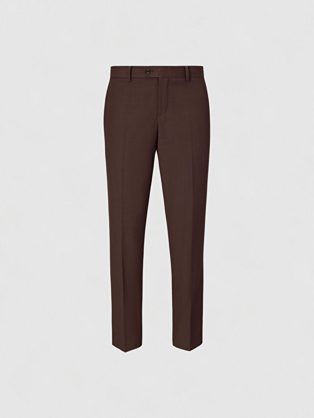 BRĄZOWE SPODNIE DO GARNITURU - MIKSUJ I ŁĄCZ