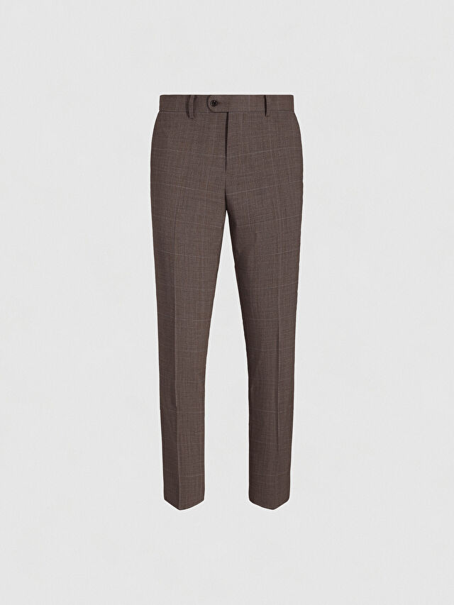 BRĄZOWE SPODNIE DO GARNITURU - MIKSUJ I ŁĄCZ