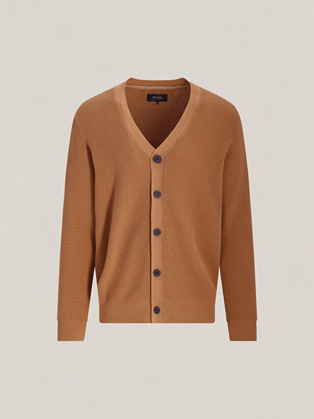 BRĄZOWY KARDIGAN MELIDEN