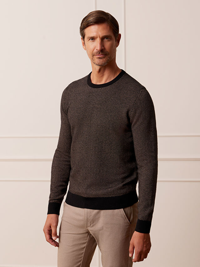 BRĄZOWY SWETER ROWSLEY