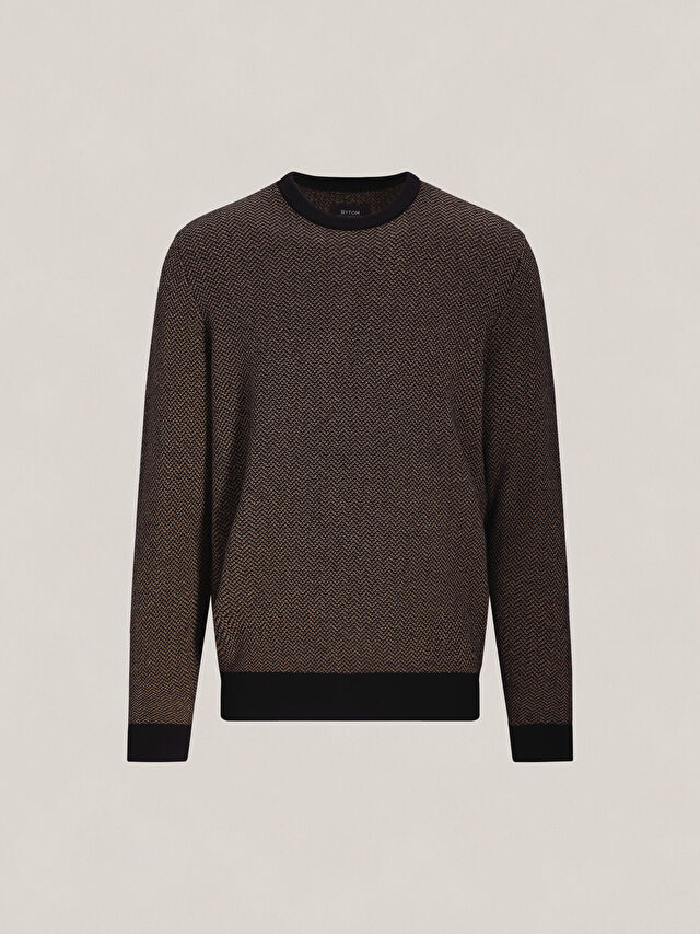 BRĄZOWY SWETER ROWSLEY