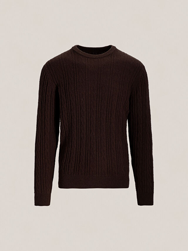 BRĄZOWY SWETER MARCONI