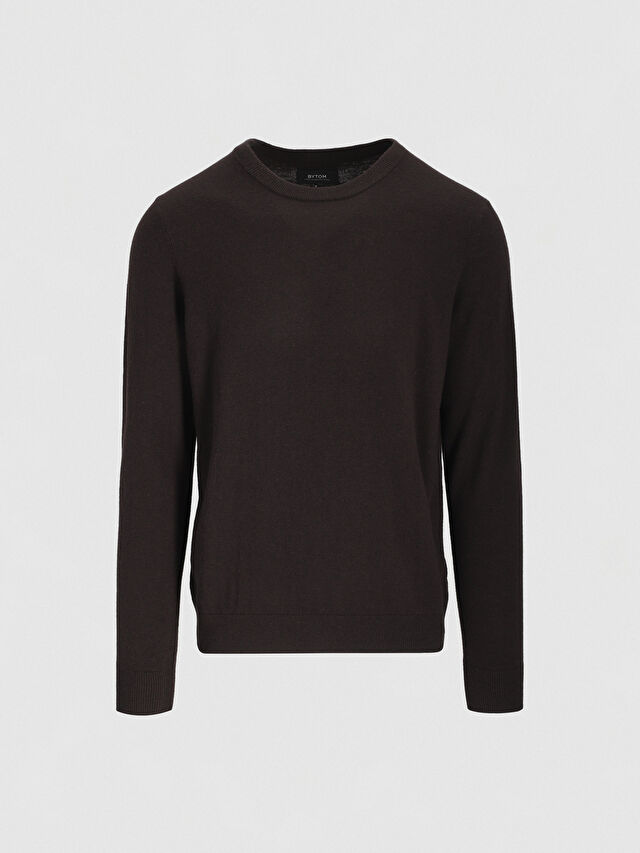 BRĄZOWY SWETER LANGLO