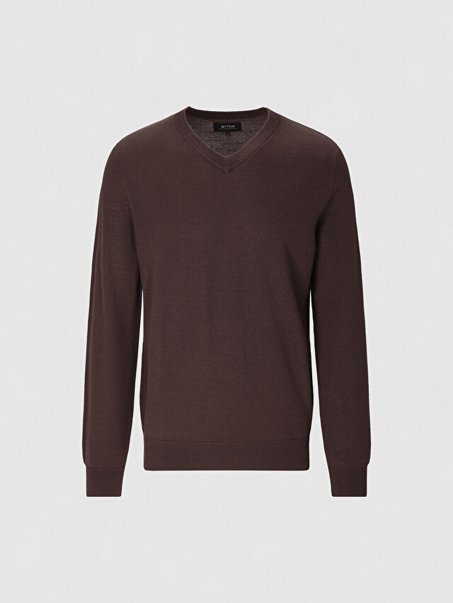 BRĄZOWY SWETER GLASGOW