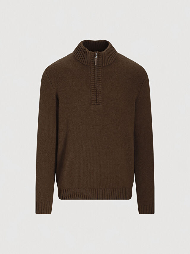 BRĄZOWY SWETER TUDOR