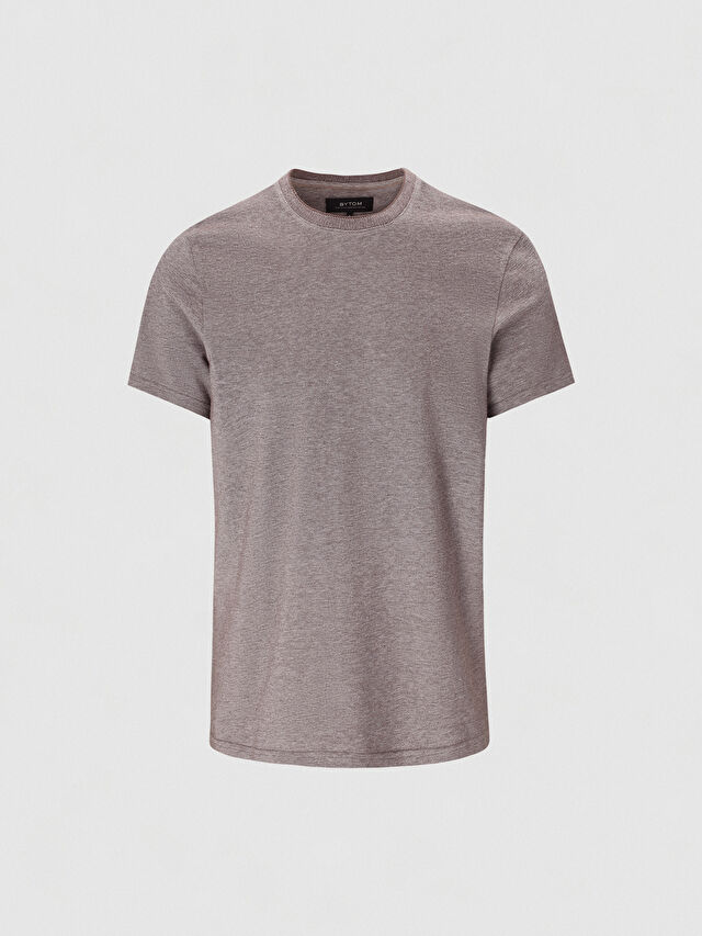 BRĄZOWY T-SHIRT CAPERTON