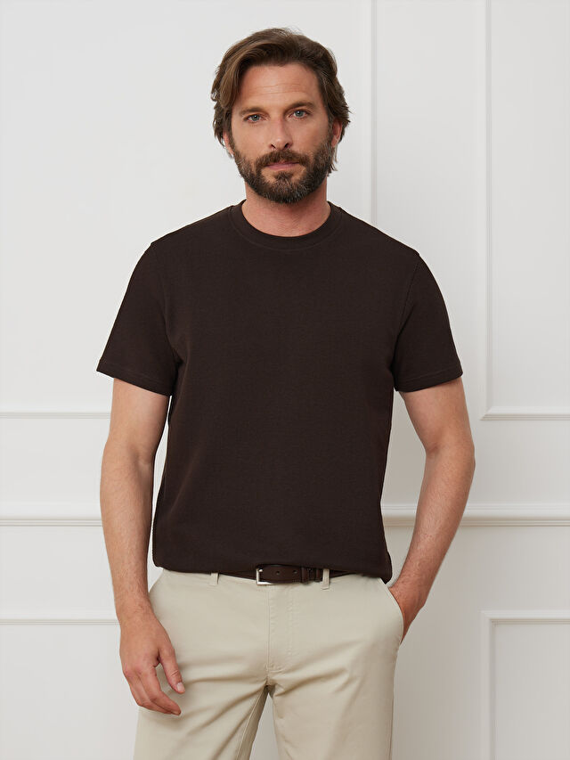 BRĄZOWY T-SHIRT BOTERON