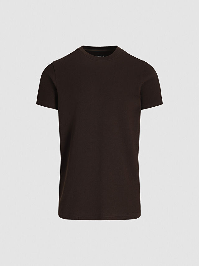 BRĄZOWY T-SHIRT BOTERON