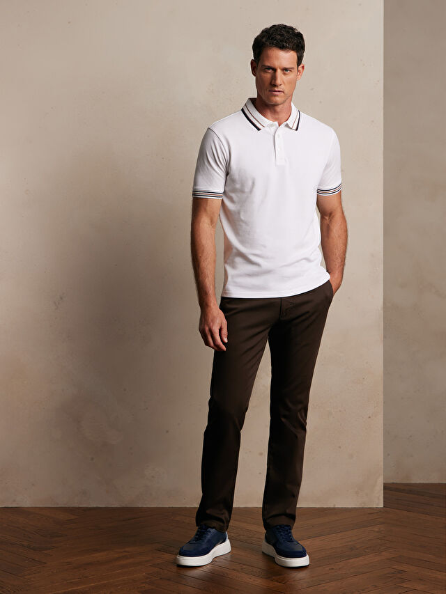 BRĄZOWE SPODNIE WES