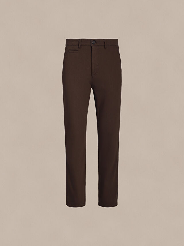 BRĄZOWE SPODNIE WES