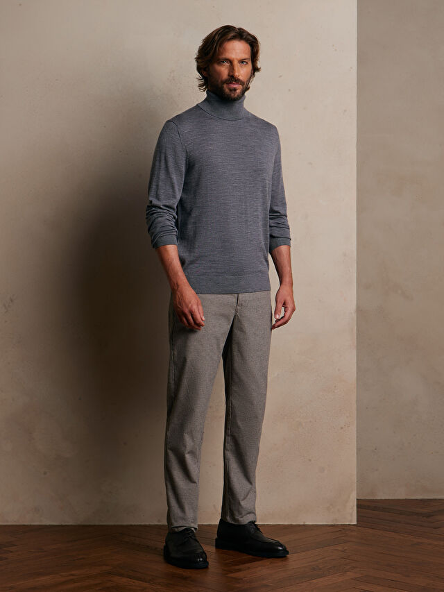 BRĄZOWE SPODNIE LAPIS