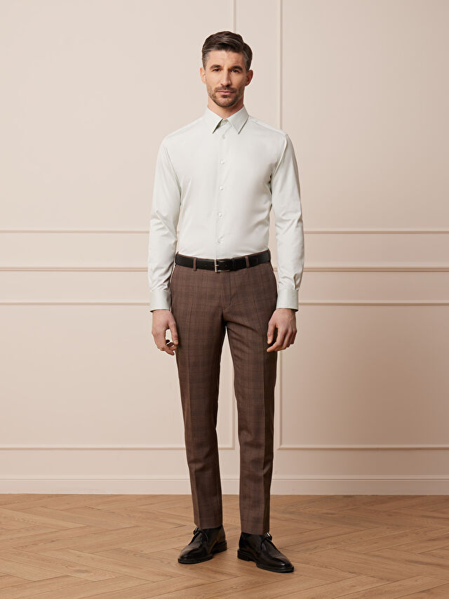 BRĄZOWE SPODNIE DO GARNITURU - MIKSUJ I ŁĄCZ