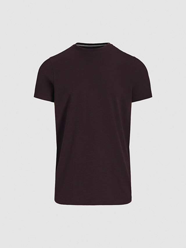 BRĄZOWY T-SHIRT CANDERSON