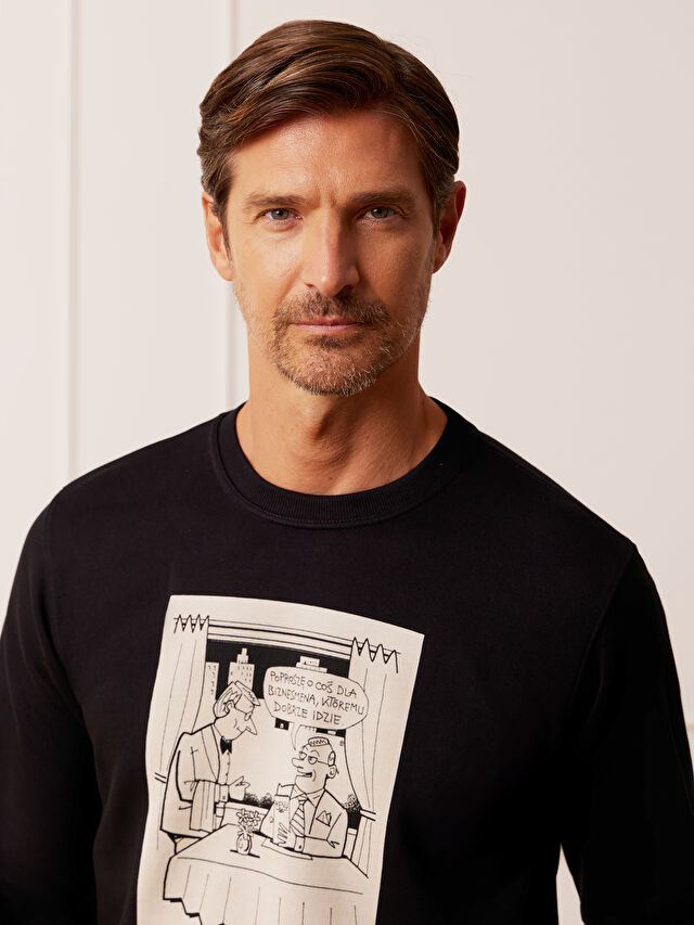 CZARNA BLUZA MLECZKO