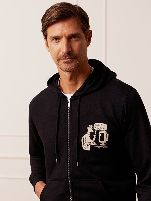 CZARNA BLUZA MLECZKO