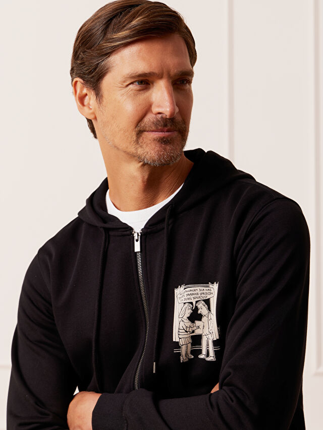 CZARNA BLUZA MLECZKO