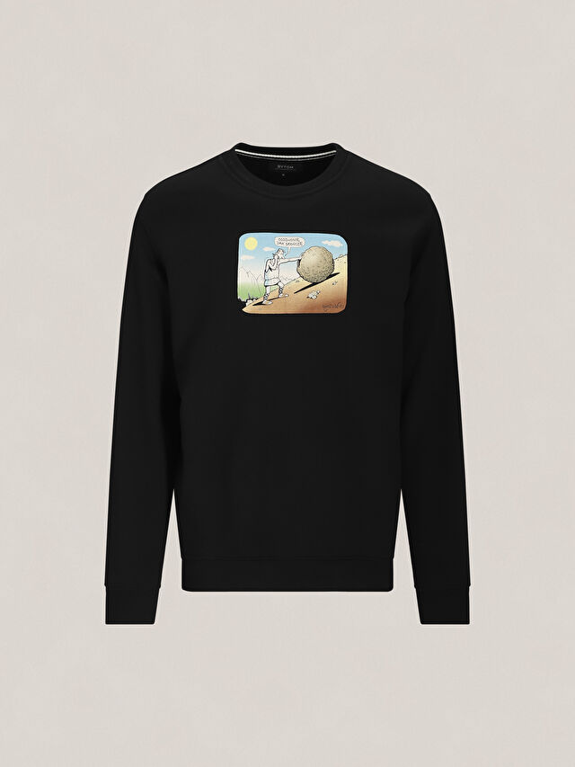 CZARNA BLUZA MLECZKO