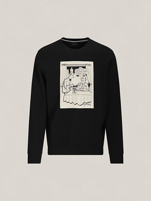 CZARNA BLUZA MLECZKO