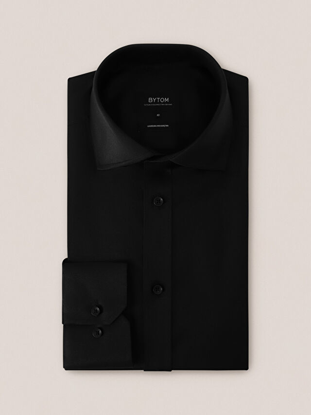 CZARNA KOSZULA MONACO DŁUGI RĘKAW