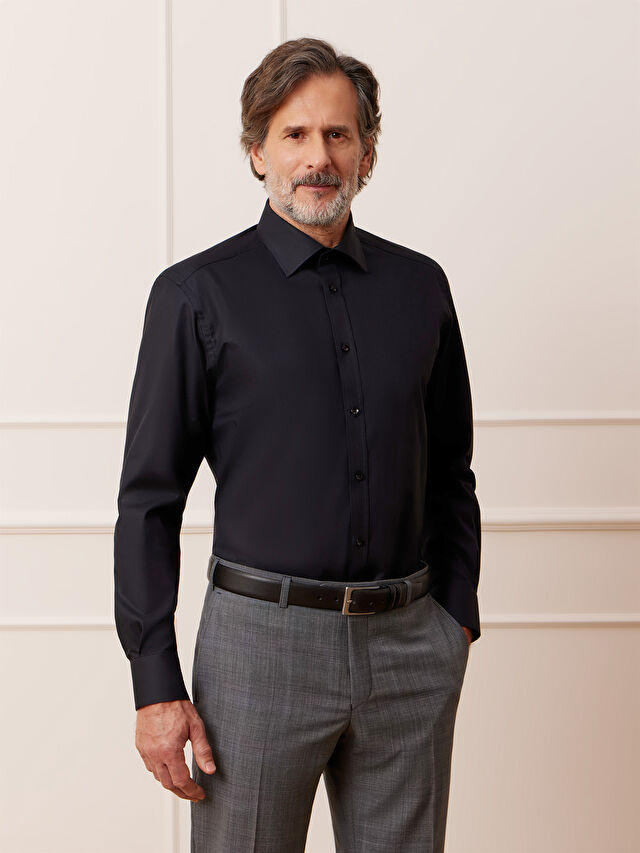 CZARNA KOSZULA ROMA DŁUGI RĘKAW