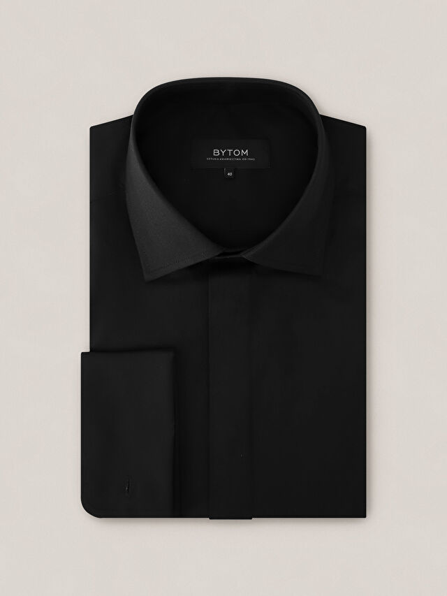 CZARNA KOSZULA ROMA DŁUGI RĘKAW