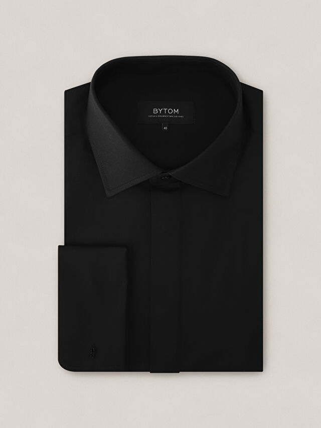 CZARNA KOSZULA ROMA DŁUGI RĘKAW