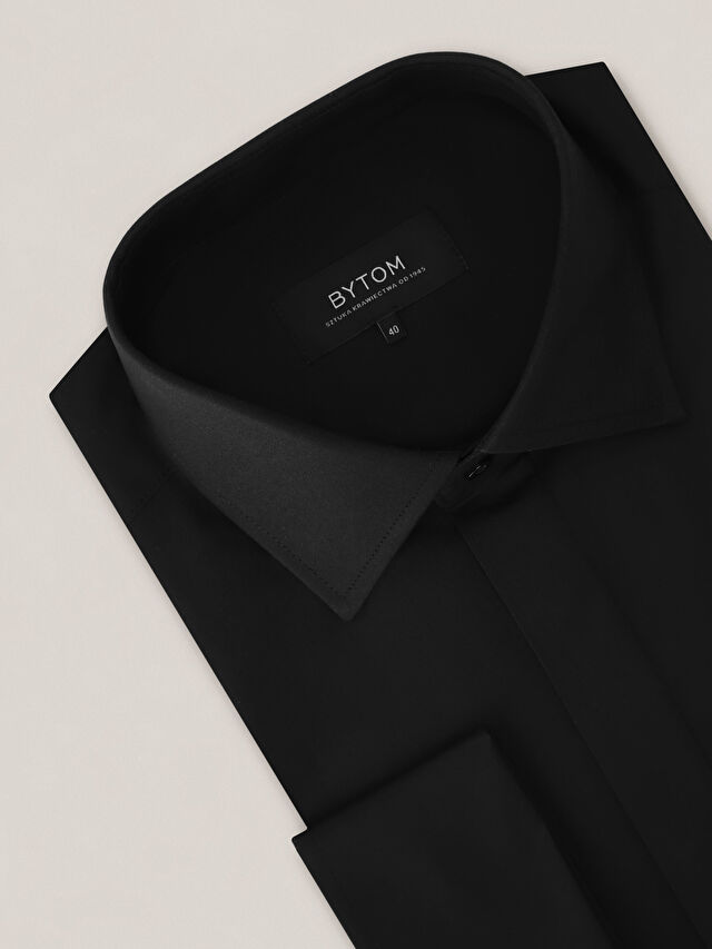 CZARNA KOSZULA ROMA DŁUGI RĘKAW