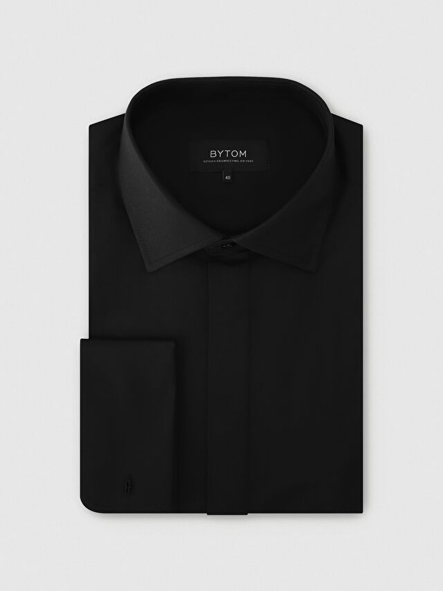 CZARNA KOSZULA ROMA DŁUGI RĘKAW