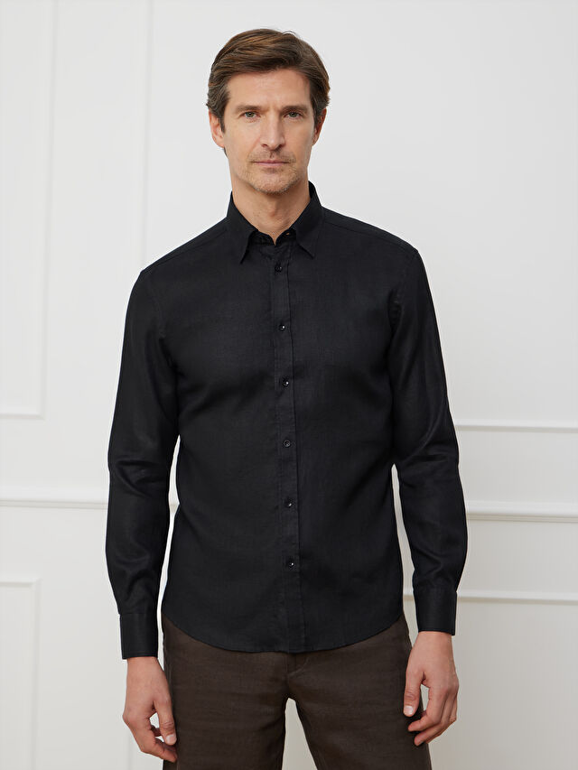 CZARNA KOSZULA CAPRI DŁUGI RĘKAW