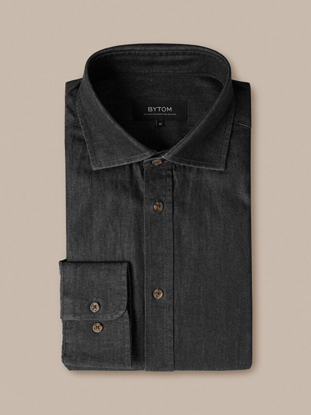 CZARNA KOSZULA DŁUGI RĘKAW