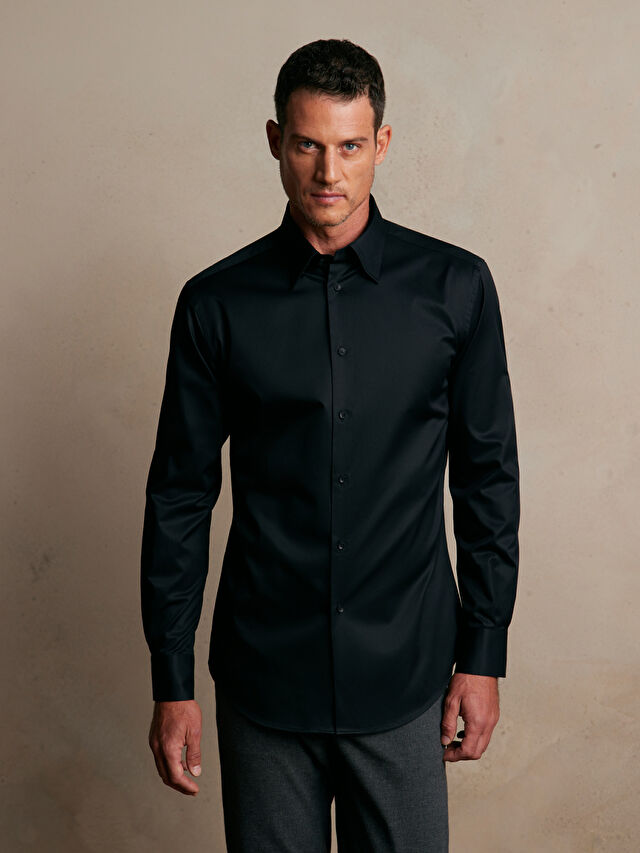 CZARNA KOSZULA DŁUGI RĘKAW