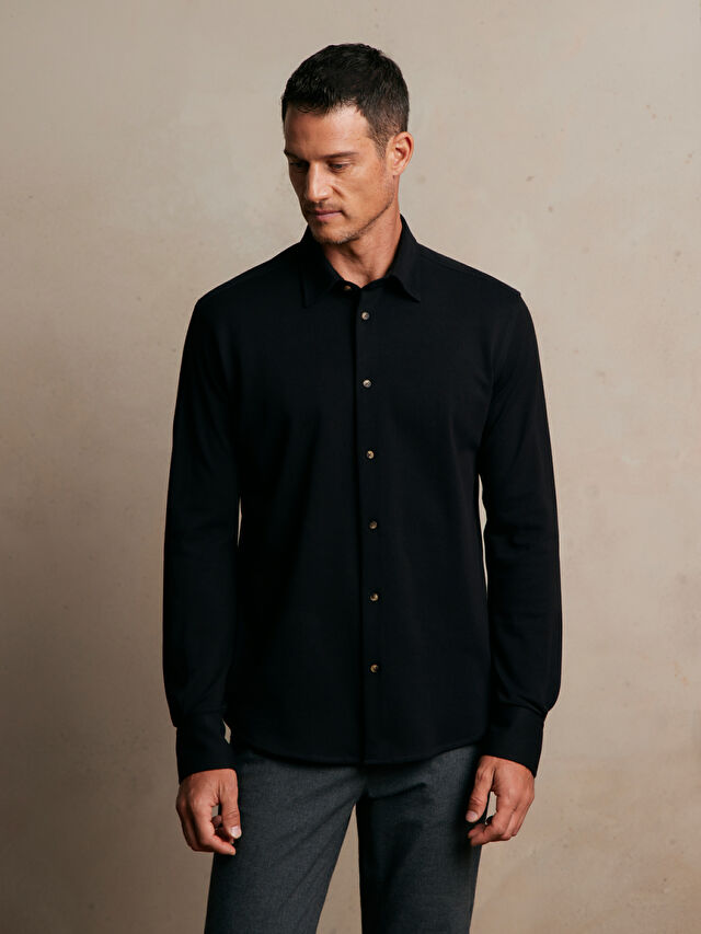 CZARNA KOSZULA DŁUGI RĘKAW