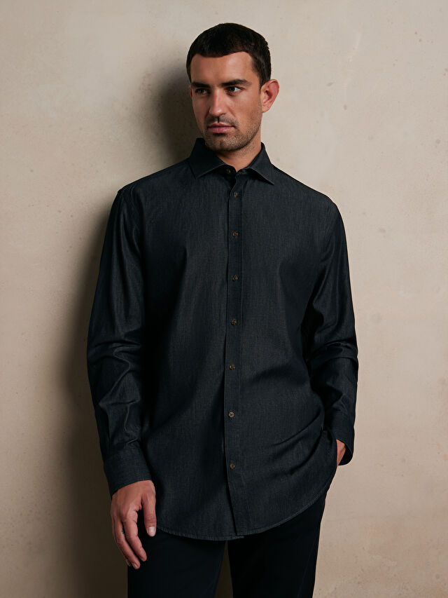 CZARNA KOSZULA DŁUGI RĘKAW