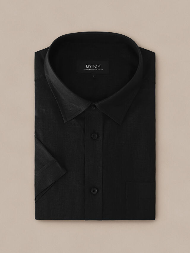 CZARNA KOSZULA KR. RĘKAW