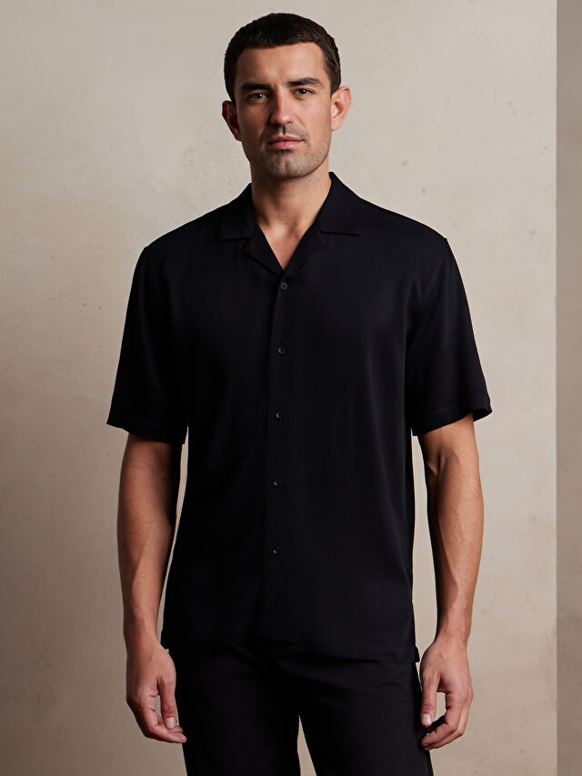 CZARNA KOSZULA KRÓTKI RĘKAW