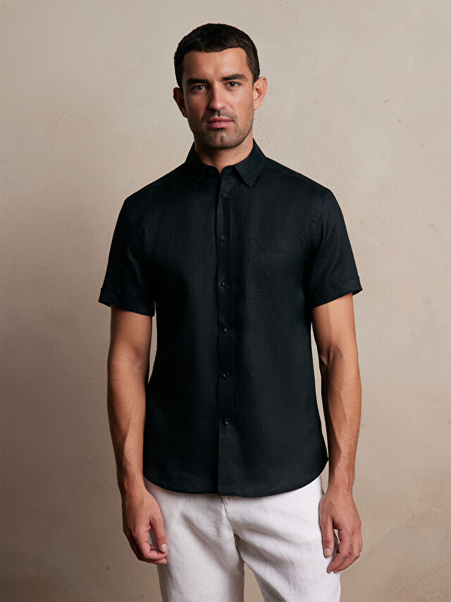 CZARNA KOSZULA KR. RĘKAW