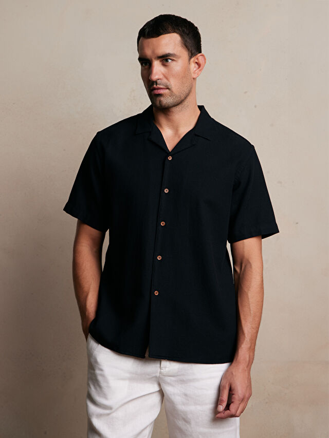 CZARNA KOSZULA KR. RĘKAW