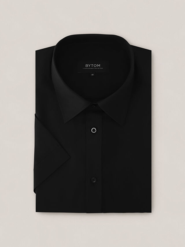 CZARNA KOSZULA KRÓTKI RĘKAW