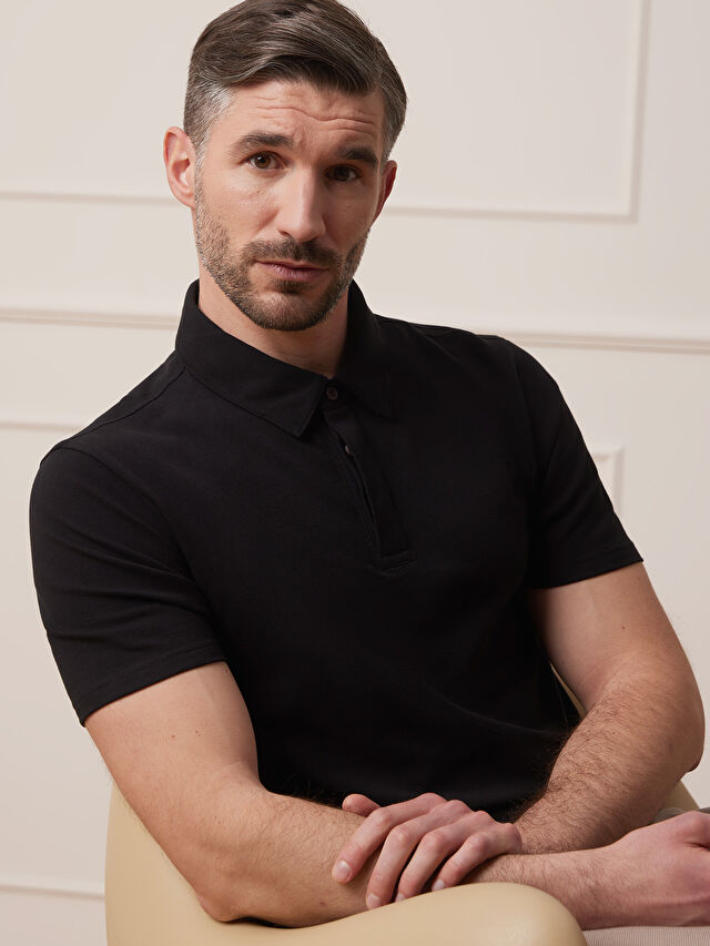 CZARNE POLO ADFORTON