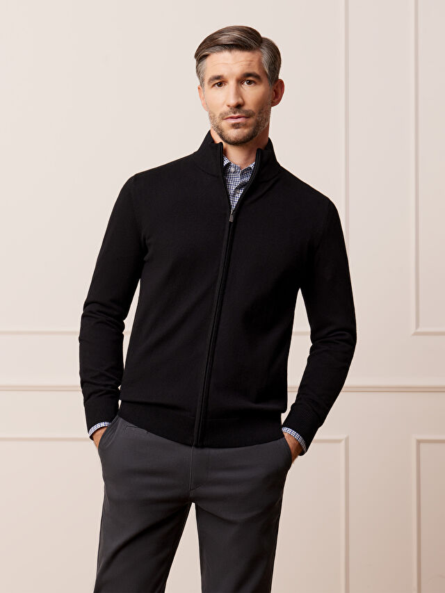 CZARNY KARDIGAN CARROG