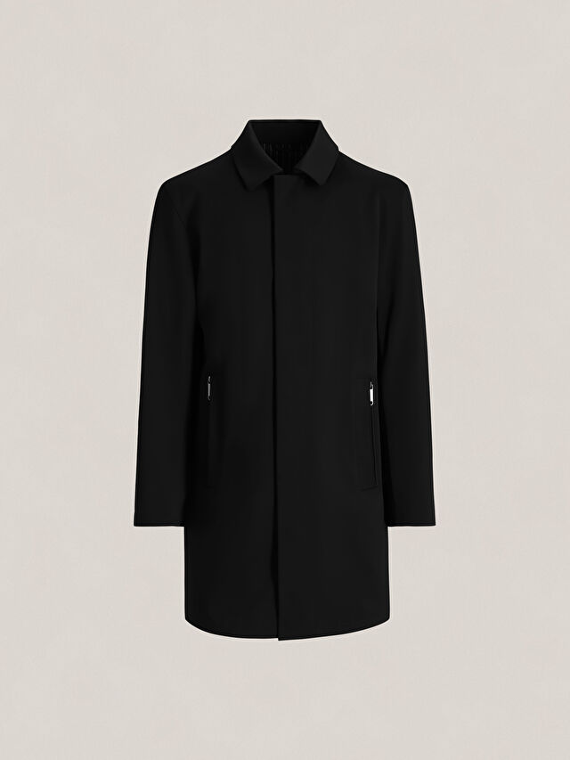 CZARNY PŁASZCZ TOMSFORT