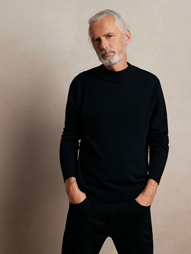 SWETER RYEBANK Z WEŁNY MERINO Z DODATKIEM KASZMIRU