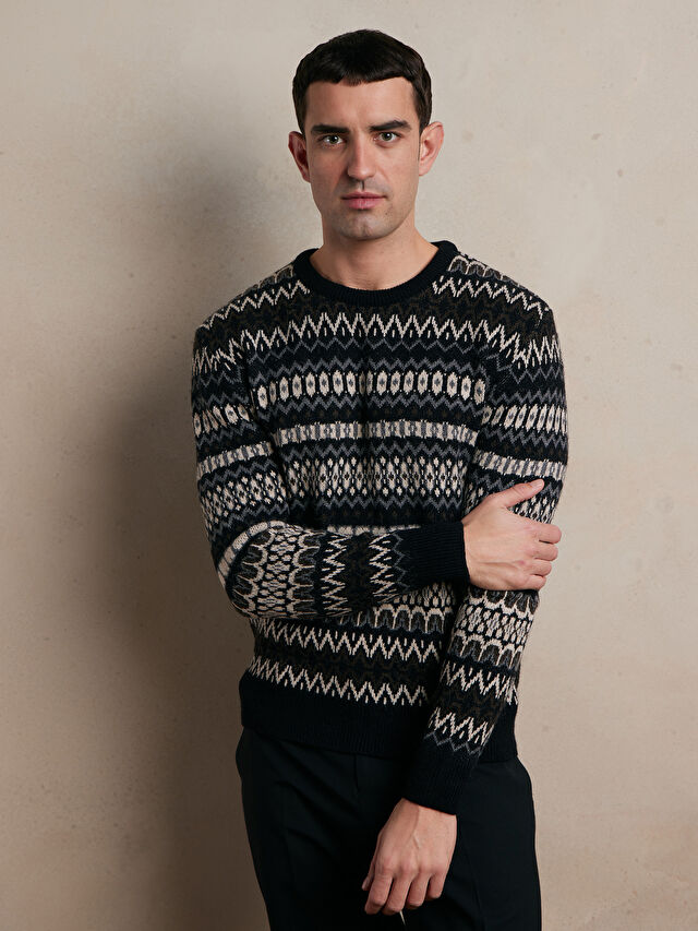 SWETER  DALE Z WEŁNĄ