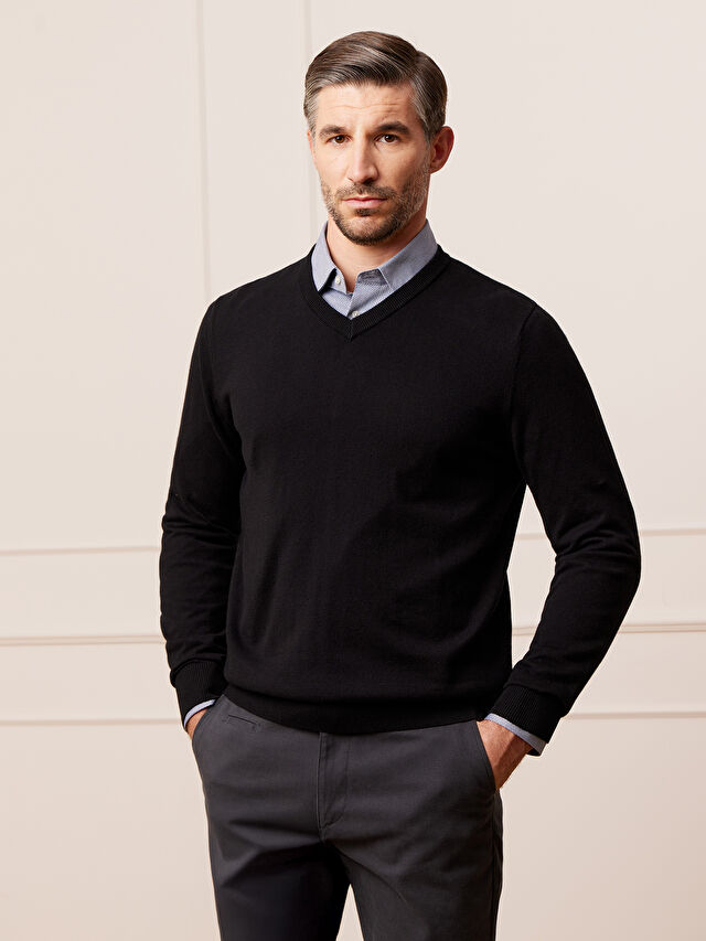 CZARNY SWETER PEASTON