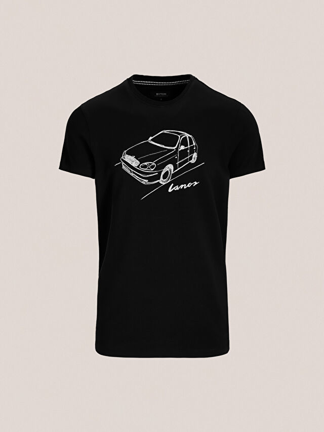 CZARNY T-SHIRT LANOS